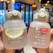 Large belly belly net red glass cup large capacity high face value cute high temperature resistant teenage girl student male lovers straw water glass