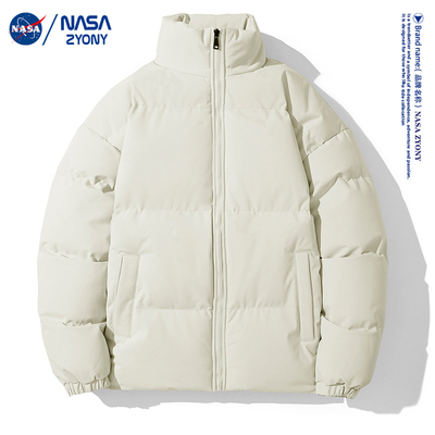 NASA联名冬季新款情侣立领棉衣男女冬季宽松外套韩版ins潮百搭X