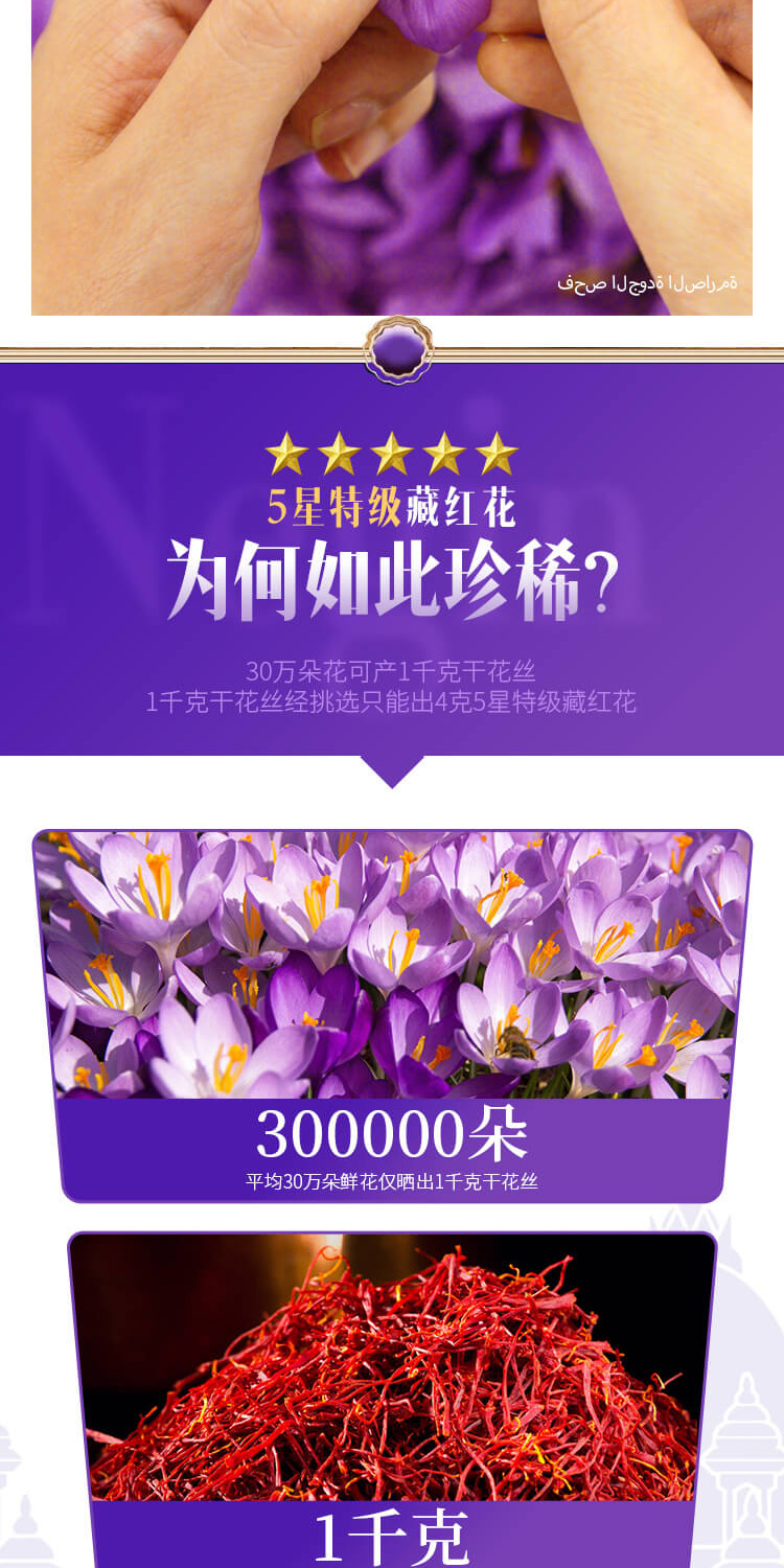 伊朗进口 Golestan 5星特级藏红花 2g瓶装*2件 双重优惠折后¥72包邮包税