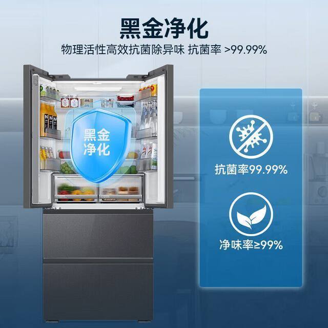 Haier French-Style Multi-Door Ultra-Thin Zero-Embedded Household Refrigerator with Frost-Free Cooling Bcd-500Wghfdb5Xau1