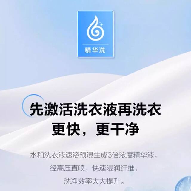 Haier White Washing Machine Fully Automatic Essence Washing Drum 10kg Ultra-Thin Intelligent Placement Eg100Maxsl6W