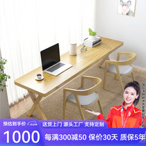 Tianmeng all solid wood computer desk desktop home office long table bedroom simple desk study writing desk