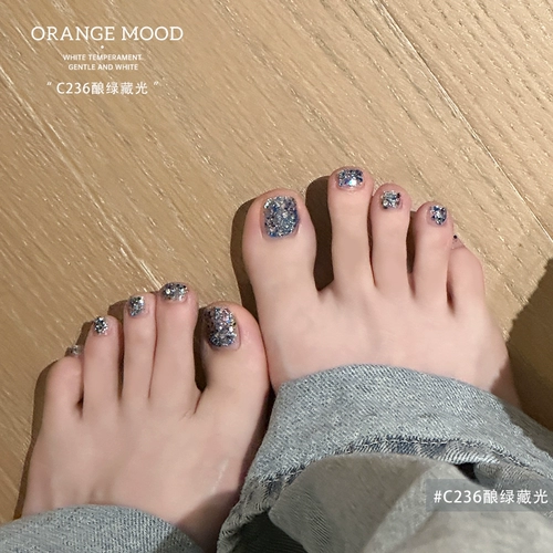 Лак для ногтей, отрывные блестки для ногтей для пальцев на ноге для маникюра, новая коллекция, без сушки в лампе, долговременный эффект, быстрое высыхание