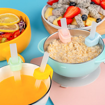 Upgraded baby snap straw to assist children in drinking soup baby food and porridge artifact silicone straw