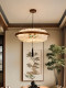 Song-Style Aesthetic Bedroom Chandelier, New Chinese-Style Zen Tea Room, Restaurant Bar Lamp, Song-Era Silk and Solid Wood Study Lamp
