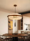 Song-Style Aesthetic Bedroom Chandelier, New Chinese-Style Zen Tea Room, Restaurant Bar Lamp, Song-Era Silk and Solid Wood Study Lamp
