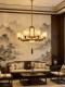 Song-Style Aesthetic Living Room Chandelier, Chinese-Style Grand Villa Lobby Main Light, New Chinese Zen-Style Master Bedroom Dining Room Light