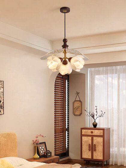 Medieval Style Restaurant Chandelier, French Retro Bedroom Lamp, Creative Design, Song-Style Aesthetics, Bar Counter, Dining Room Table Lighting Fixtures
