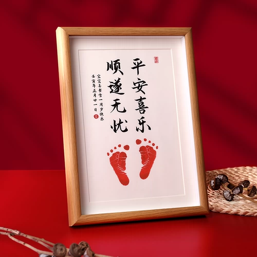 Детские отпечатки рук и ног, детский сувенир, фоторамка, подарок на день рождения