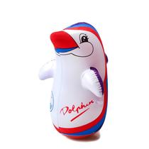 Inflatable penguin toy new cartoon sharp mouth boxing tumbler for adults and children animal knocking and blowing balloon props