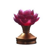 2024 New Glazed Red Lotus Lamp Home Rechargeable Plug-in Buddha Lamp LED God of Wealth Ever-Bright Lamp in front of the Buddha Table