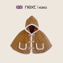 British Next koko baby winter pure cotton cloak for boys Korean version one year old thickened windproof outdoor shawl
