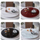 ໂຕະອາຫານສວນເຄື່ອງ turntable round tablehouse rotating disc manual table turn table hotel base wood turntable