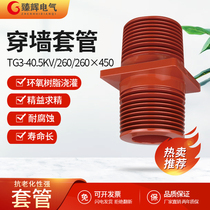 High voltage wall bushing TG3-40 5KV 260X260X450 395 bushing 35KV epoxy resin switch cabinet