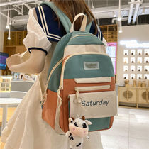 High school students in high school bags female junior high school students with large capacity shoulder bags 2021 new summer elementary school students three to sixth grade backpack