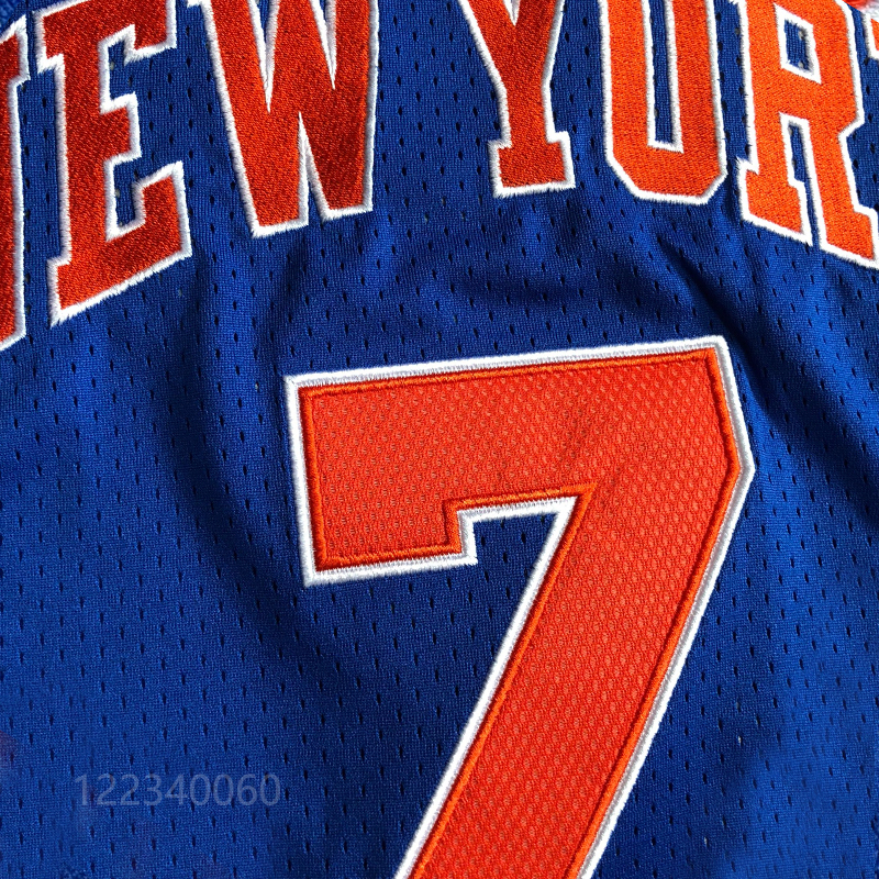 Made in Vietnam】Fully Embroidered Player Version Anthony No. 7 Jersey Basketball Uniform Knicks Team No. 17 Jeremy Lin Tank Top Made in Vietnam】Fully Embroidered Player Version Anthony No. 7 Jersey Basketball Uniform Knicks Team No. 17 Jeremy Lin Tank Top