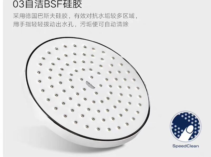 Grohe Shower Head 27541001 Grohe Overhead Shower 27541 (Set Removed from Original Cardboard Packaging)