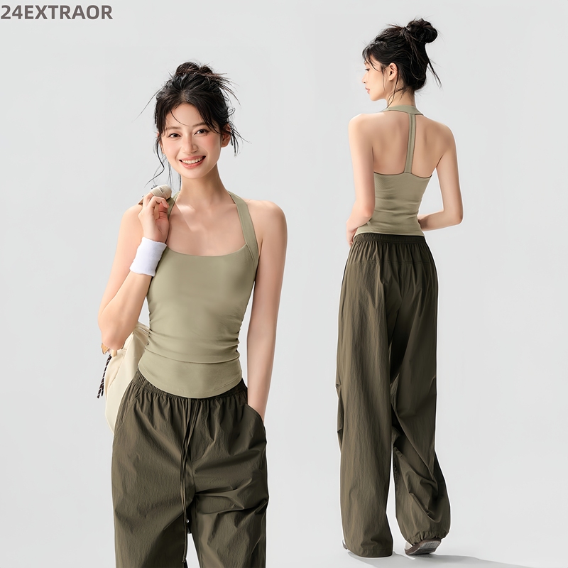 24Extraor Halter-Style Sports Bra for Women, Shock-Proof Push-Up Fitness Bra, All-In-One Yoga Vest 24Extraor Halter-Style Sports Bra for Women, Shock-Proof Push-Up Fitness Bra, All-In-One Yoga Vest