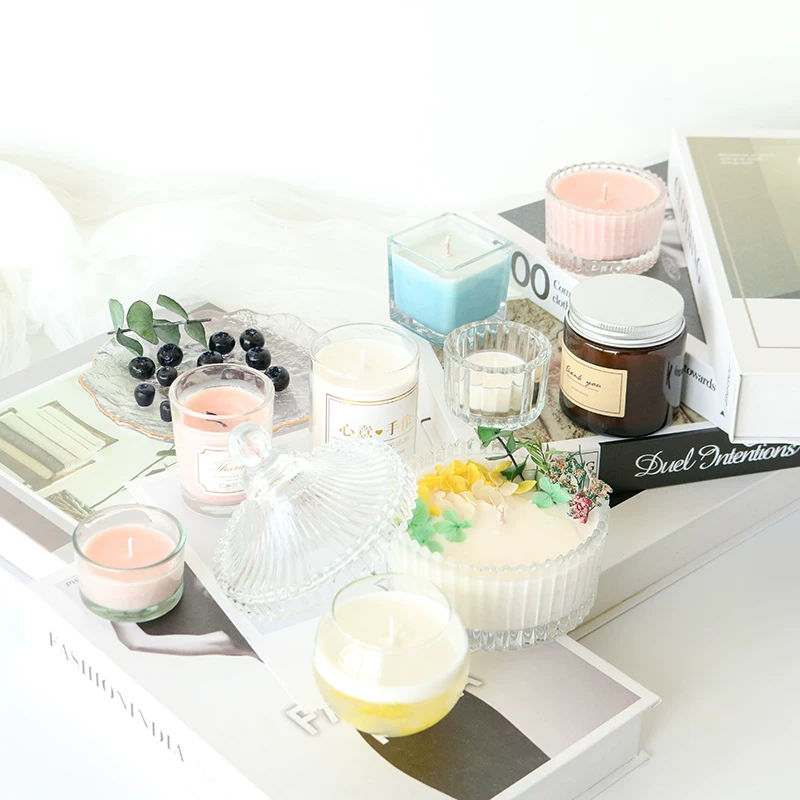 梦飞儿 Creative aromatherapy handmade, transparent glass candle, DIY