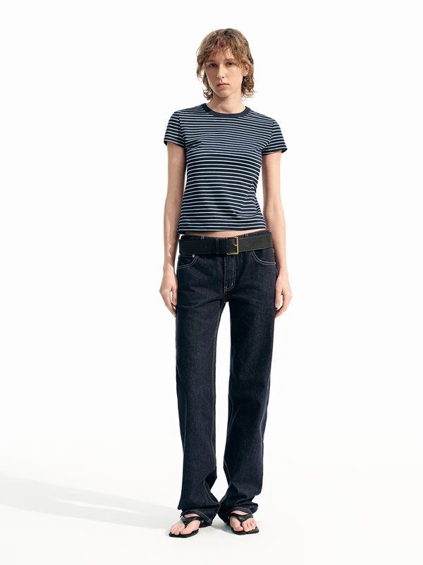 Ni8Htmetro Original Low-Rise Slim Straight-Leg Denim Pants