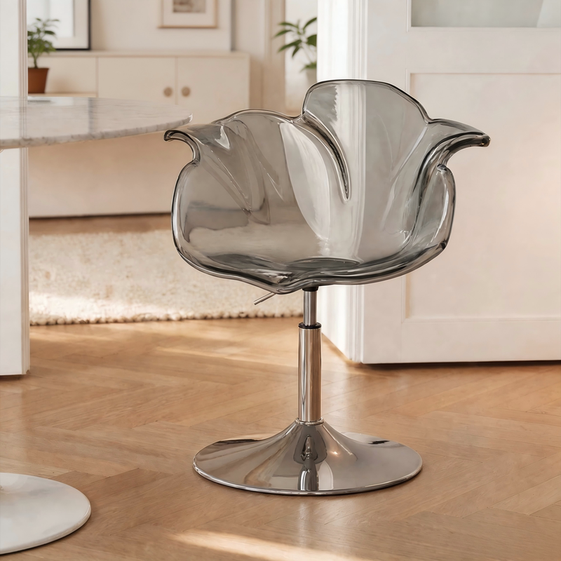 French-Style Light Luxury Transparent High Stool, Adjustable Island Chair, Café Bar Chair, Trendy Nordic Acrylic High Stool French-Style Light Luxury Transparent High Stool, Adjustable Island Chair, Café Bar Chair, Trendy Nordic Acrylic High Stool