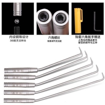 New 2021 Hook Steel Bar Work G Zr Hook Stainless Steel Zhook Pile Hearts Steel Thread Zhook Twist Zagra Hook Pint