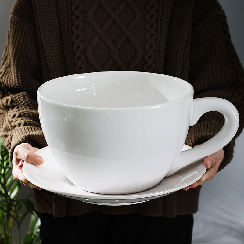 Tantaoxi Mug, Large Capacity Ceramic Cup, Extra Large Creative and Personalized Coffee Cup, Cute Giant Cup