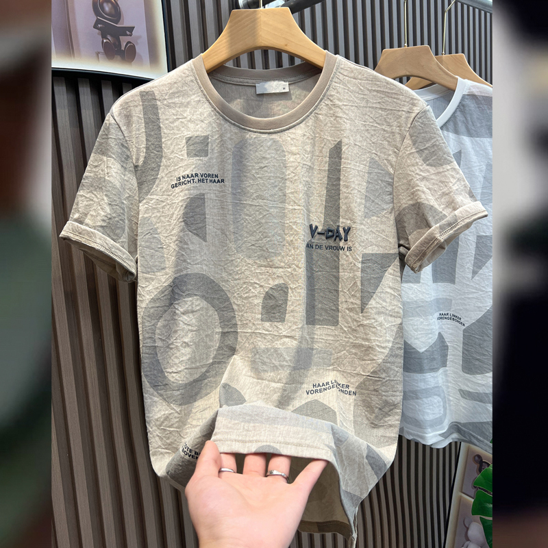 2024 Summer New Linen Clothing Thin Linen T-Shirt Cotton-Linen Designer Style Tencel Linen Short-Sleeved T-Shirt for Men 2024 Summer New Linen Clothing Thin Linen T-Shirt Cotton-Linen Designer Style Tencel Linen Short-Sleeved T-Shirt for Men