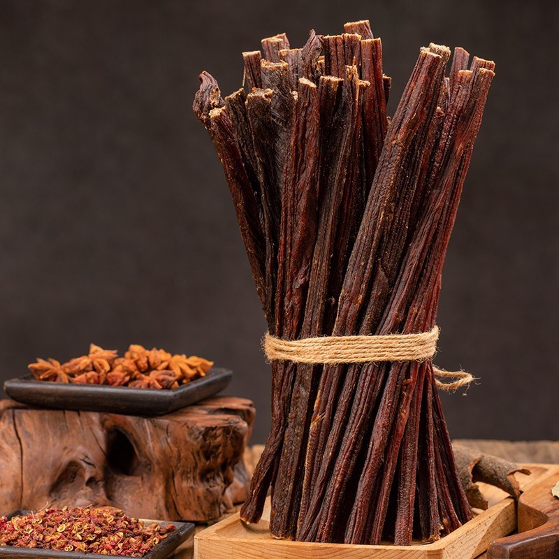 Authentic air drying hand ripping with beef jerky 500g ultra dry Inner Mongolia Tibetan yak meat specie produced Nutrition 5-fragrant spicy snacks-Taobao