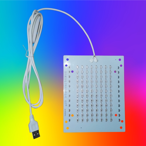 USB充电宝直流LED实验红绿蓝显微镜光源灯板365-450-470-660nm