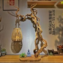 Root carving table lamp Thuja root carving floor lamp stand decoration ornaments natural logs with shaped branches dead wood weathered wood
