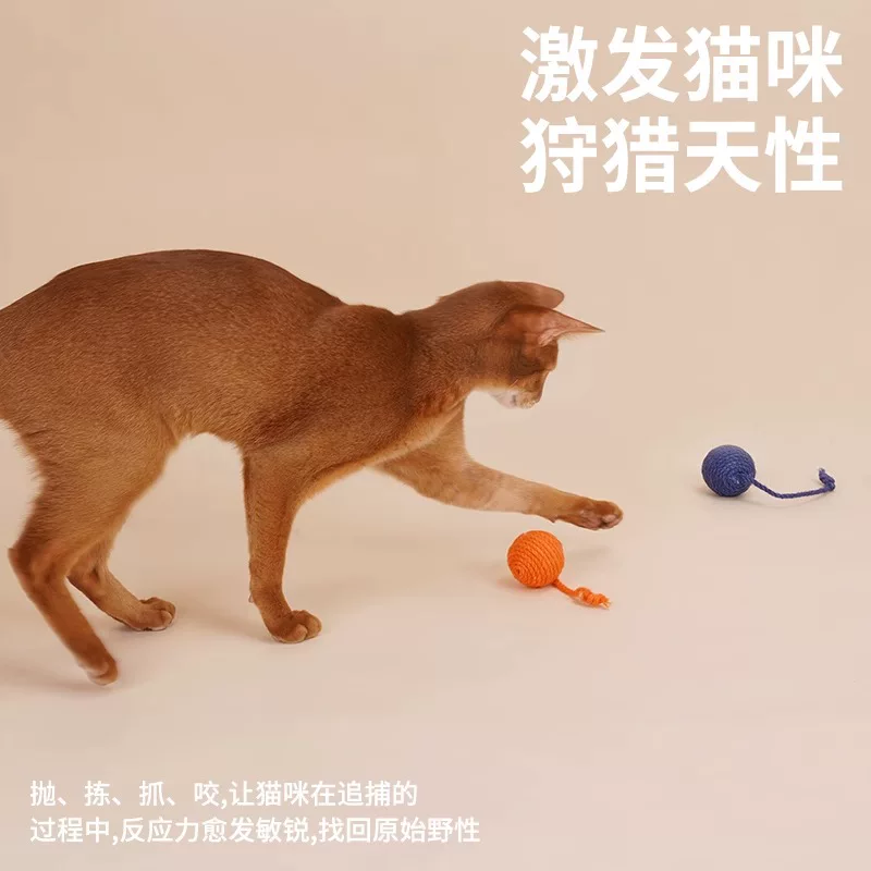 Кошачьи игрушки из пряжи Coni life, забавная палочка для кошек, стойкая к укусу шарик с котовым мятным набором, игрушки для кошек, саморазвлекаемые для котят