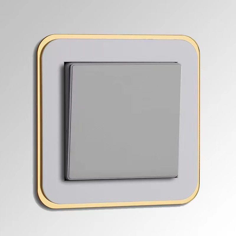 Light and luxurious wind switch sticker protective sleeve Living room free of stick waterproof home modern switch socket minimalist with socket decoration-Taobao