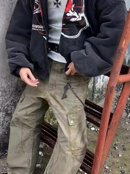 ketchupvintage圆珠钥匙合金裤链朋克日韩潮流搭配点缀配饰饰品