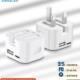 British Standard Pd Charging Head 35W Fast Charging Suitable for Apple 13/14 Dual Type-C Foldable Fast Charging Head Hong Kong Version Charger