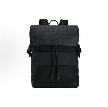 Fila heritage high-quality printed fashion large capacity computer bag large men's black
