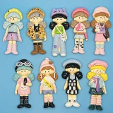 Кремовый чехол для телефона, детский аксессуар, заколка для волос ручной работы, магнит на холодильник, «сделай сам»