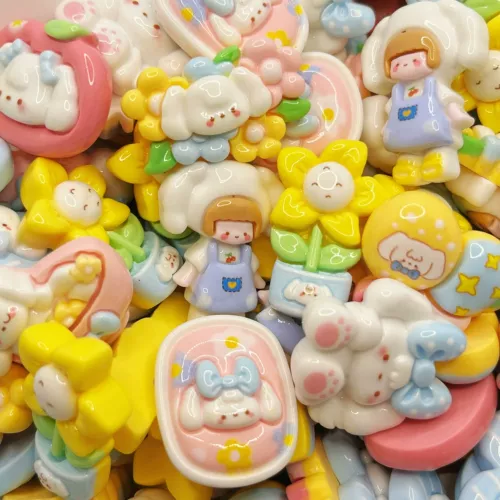 Милый кремовый чехол для телефона, детский набор материалов, заколка для волос ручной работы, DIY