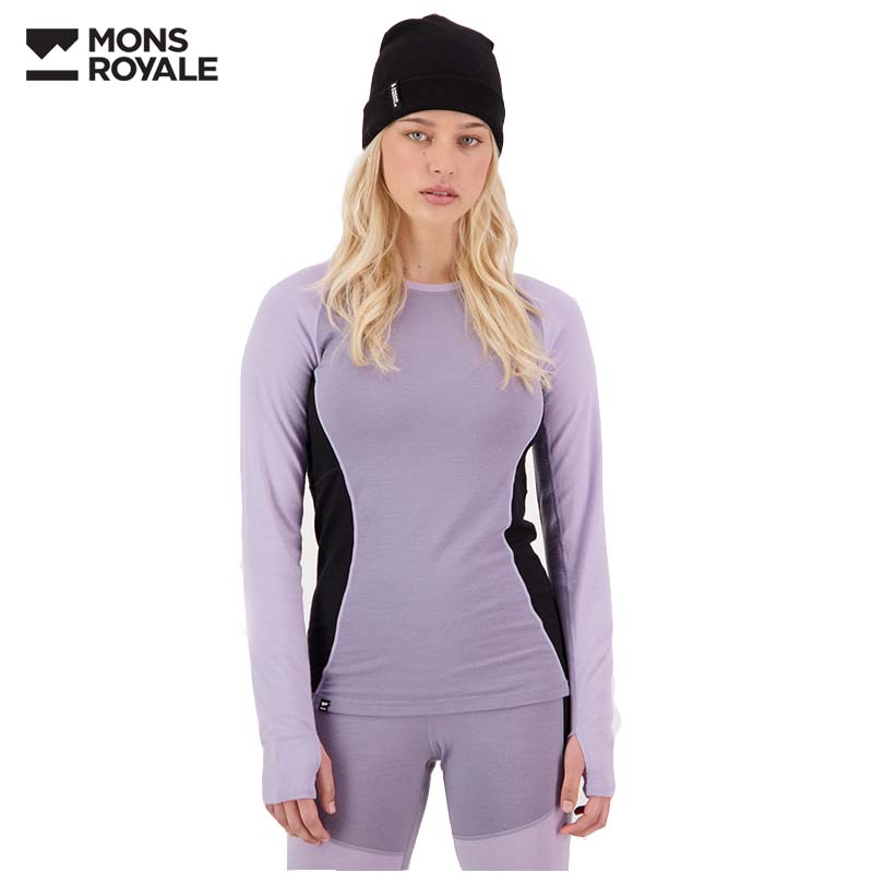 Mons Royale melinu wool speed dry clothes OLYMPUS outdoor climbing speed dry long sleeves winter new-Taobao