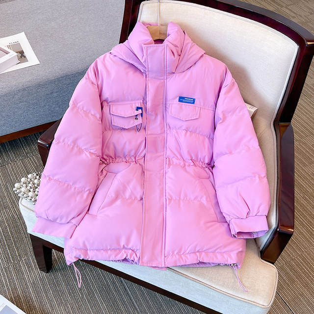 Large size loose down padded jacket women's 2022 winter new thickened warm design casual cotton padded jacket jacket