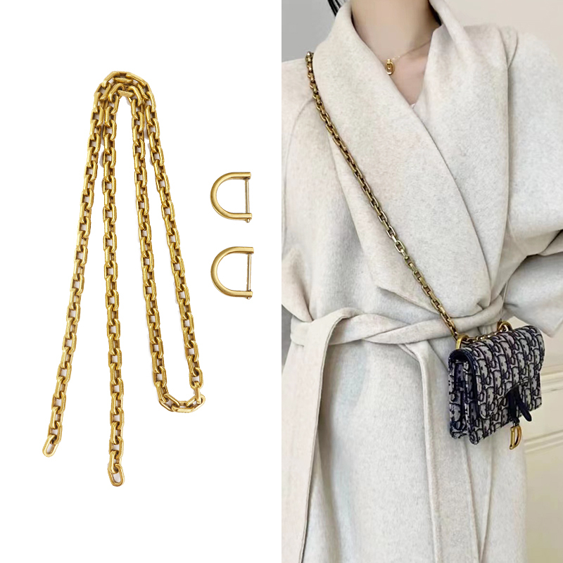 Suitable for Dior Waist Bag Modification Chain Accessories, Dior Saddle Bag Shoulder Strap Metal Chain, Crossbody Underarm Bag Chain