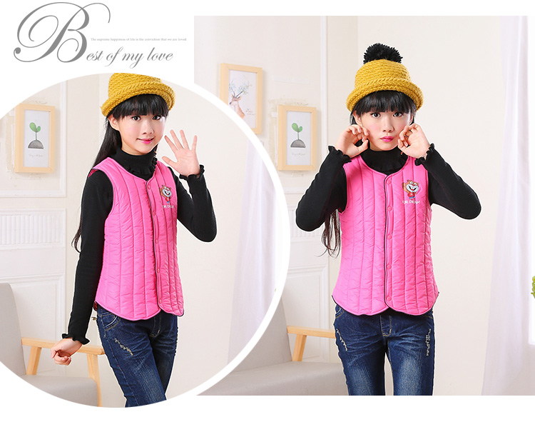 Mùa thu đông 2018 trẻ em mới xuống áo vest cotton bé trai và bé gái trong chiếc áo vest cotton trẻ trung ấm áp áo gile cho bé trai sơ sinh