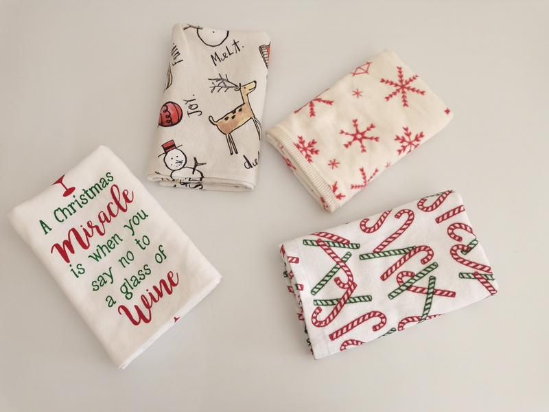 Original Pure Cotton Gauze Large Towel for Export, European-Style All-Cotton Christmas Series Kitchen Towel, Hand Towel, over 78 