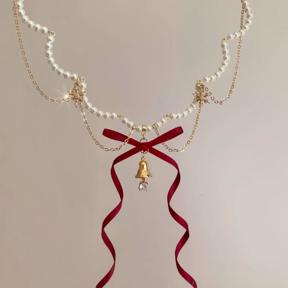  食颜派 多层铃铛项链 1个【双层爆款锁骨链】