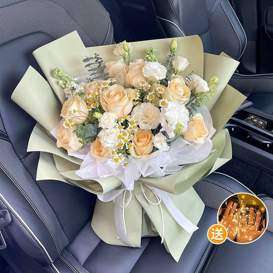 Artificial Flower Bouquet, Large Bouquet, New Style, Realistic Texture, Moisturizing, Artificial Flower Decoration, Exquisite, Creative, Romantic Bouquet