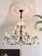 French Chandelier, Living Room Lamp, American Retro Candle, Palace Style, Villa Hall, Duplex Staircase, Bedroom, Dining Room Lighting Fixtures