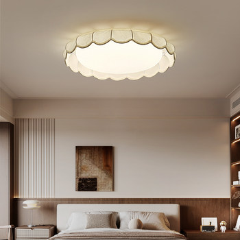 French Mid-Century Style Bedroom Ceiling Lamp, American Retro Full-Spectrum Eye Protection Study Room Master Bedroom High-End Guesthouse Lighting Fixtures