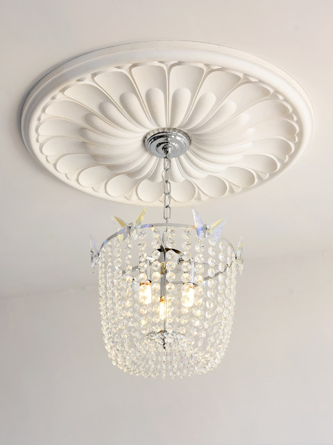French-Style Light Luxury Crystal Bedroom Chandelier, Modern and Simple, Elegant Home Corridor Aisle Light, Stairwell Study Lighting Fixtures