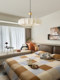 Wabi-Sabi Style Fabric Ceiling Lamp Bedroom Lamp French Mid-Century 2025 New Full-Spectrum Eye-Protection Room Master Bedroom Lighting Fixtures