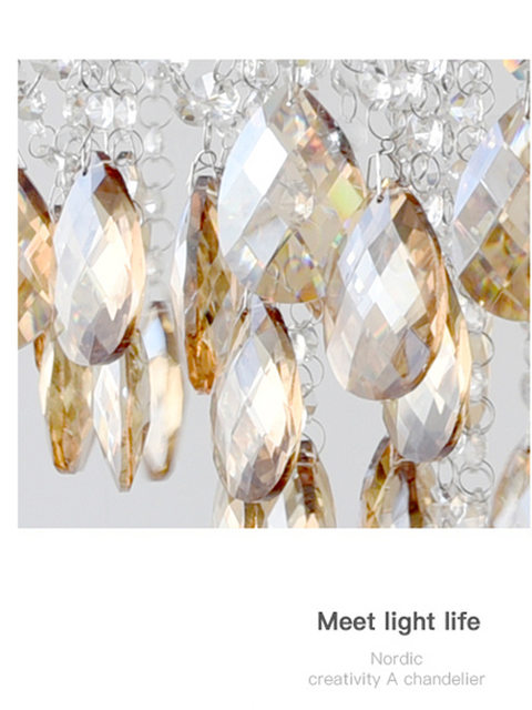 Living Room Crystal Chandelier, Dining Room Post-Modern Minimalist Light Luxury High-End Simple Hall Bedroom 2025 New Lighting Fixtures